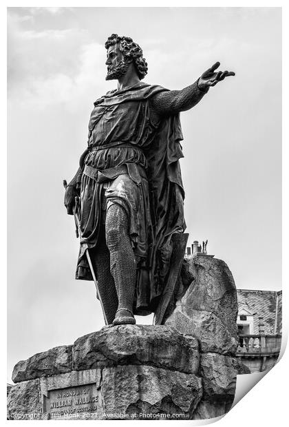 William Wallace Statue, Aberdeen Print by Jim Monk