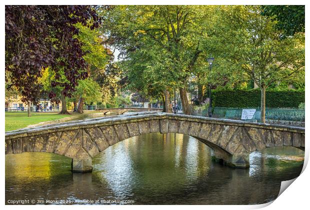 River Windrush in Bourton-On-The-Water Print by Jim Monk