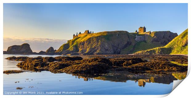 Dunnottar Castle Reflections Print by Jim Monk