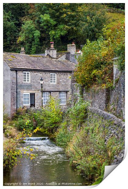 Castleton Village, Peak District National Park Print by Jim Monk