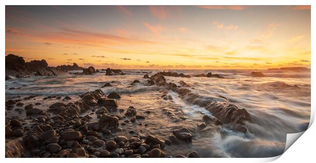 Bude Sunset Print by Jim Monk