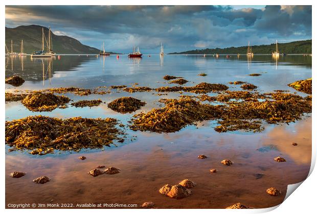 Lamlash Bay on the Isle Of Arran Print by Jim Monk