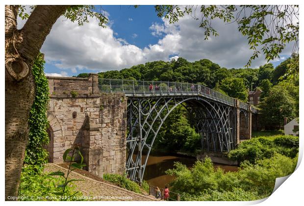 The Iron Bridge Shropshire Print by Jim Monk