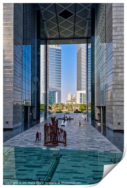 The Gate at DIFC Print by Jim Monk