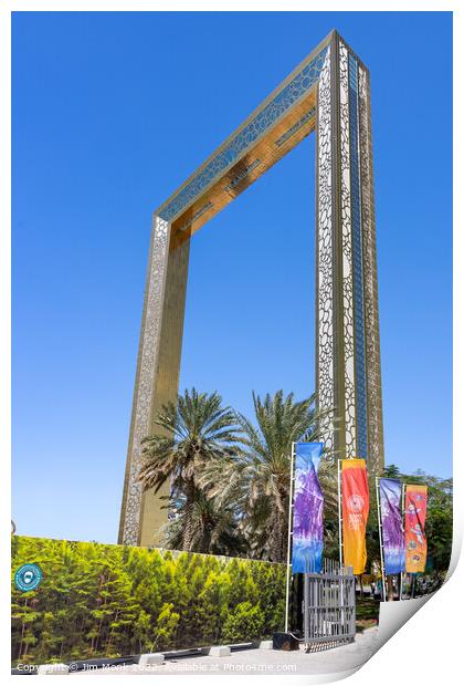 The Dubai Frame Print by Jim Monk