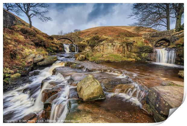 Three Shires Head, Peak District Print by Jim Monk