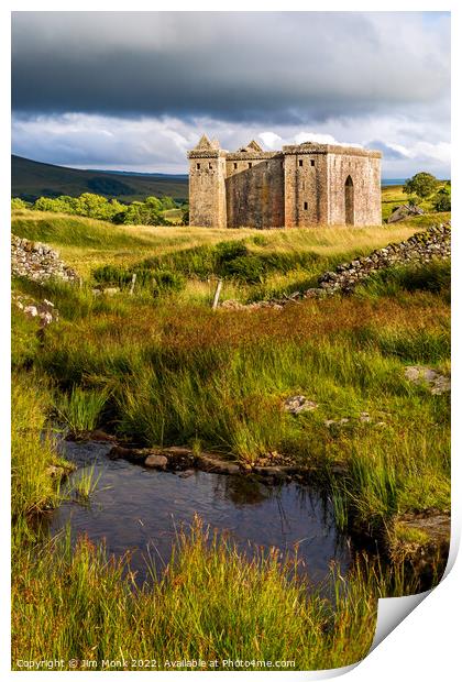 Hermitage Castle, Scottish Borders Print by Jim Monk