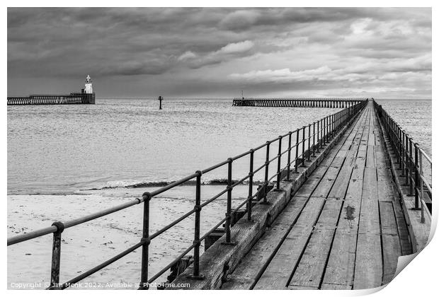 Blyth Pier Print by Jim Monk