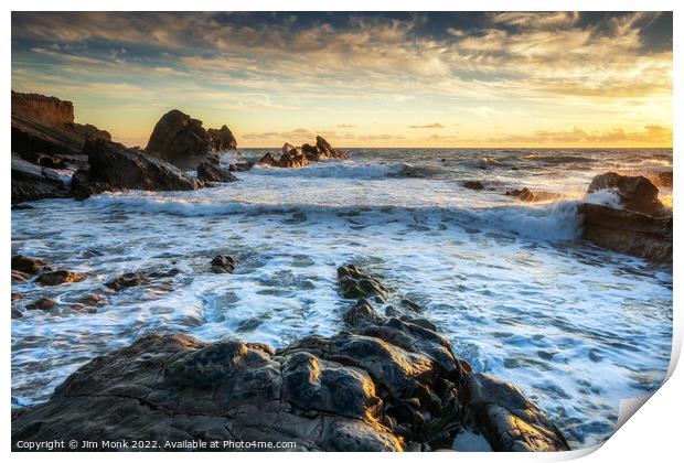 Bude Sunset, Cornwall Print by Jim Monk