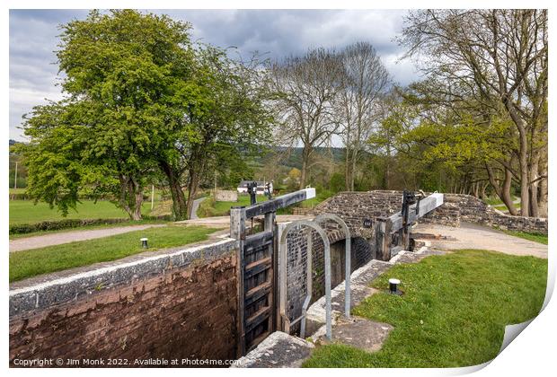 Monmouthshire and Brecon Canal, Llangynidr Print by Jim Monk