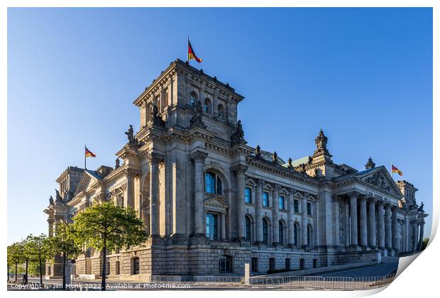 The Reichstag building Print by Jim Monk