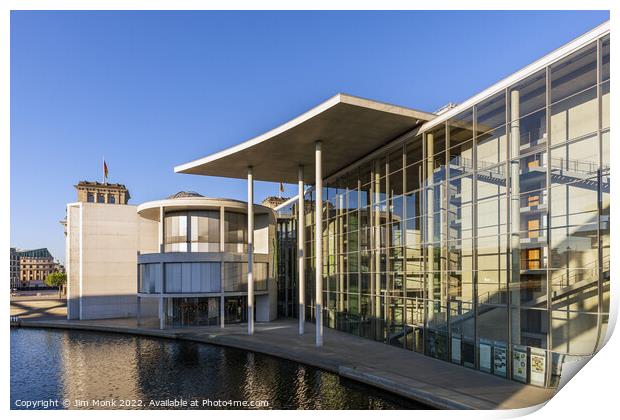 Marie-Elisabeth-Lüders-Haus, Berlin Print by Jim Monk