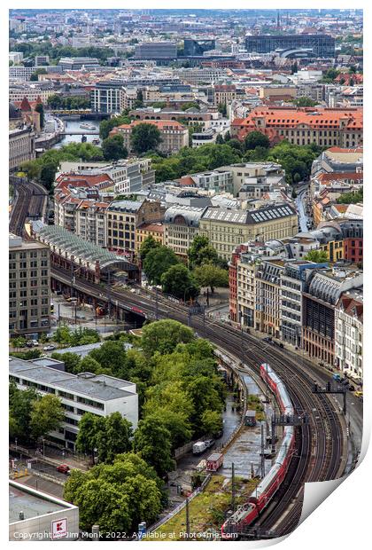 Hackescher Markt railway station, Berlin Print by Jim Monk