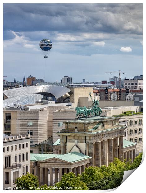 View from the Reichstag Print by Jim Monk