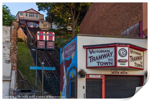 Central Tramway, Scarborough Print by Jim Monk