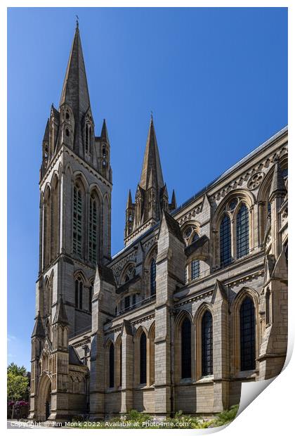 Truro Cathedral Print by Jim Monk