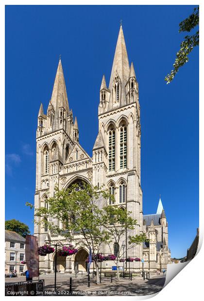 Truro Cathedral Cornwall Print by Jim Monk