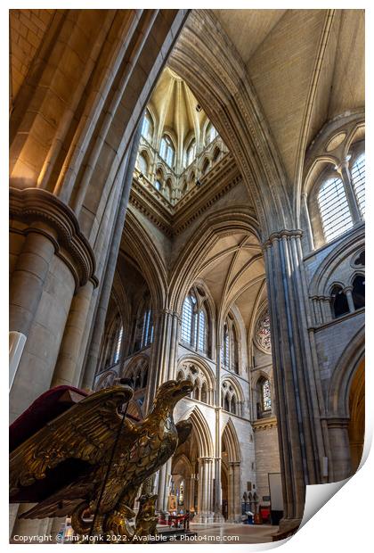 Truro Cathedral Interior Print by Jim Monk