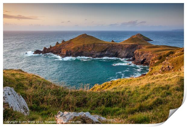 The Rumps, Cornwall Print by Jim Monk