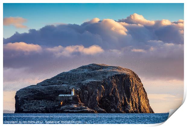 Bass Rock Print by Jim Monk