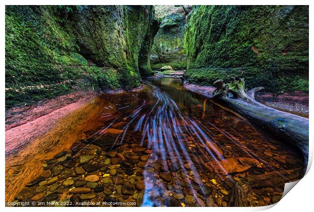 Finnich Glen and the Devil's Pulpit Print by Jim Monk