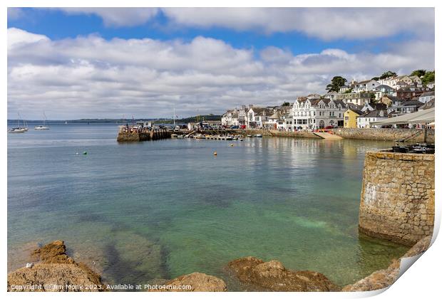 Harbour View, St Mawes Print by Jim Monk