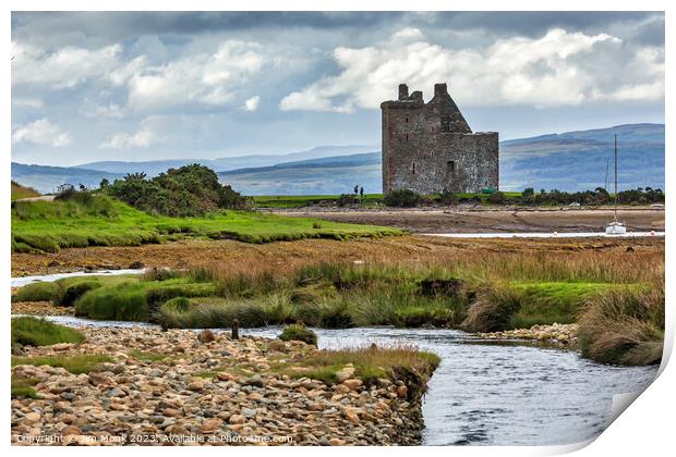 Lochranza Castle, Isle of Arran Print by Jim Monk