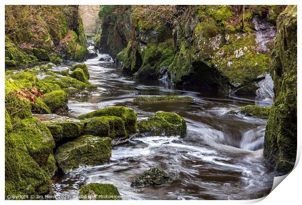 The Fairy Glen, Wales Print by Jim Monk