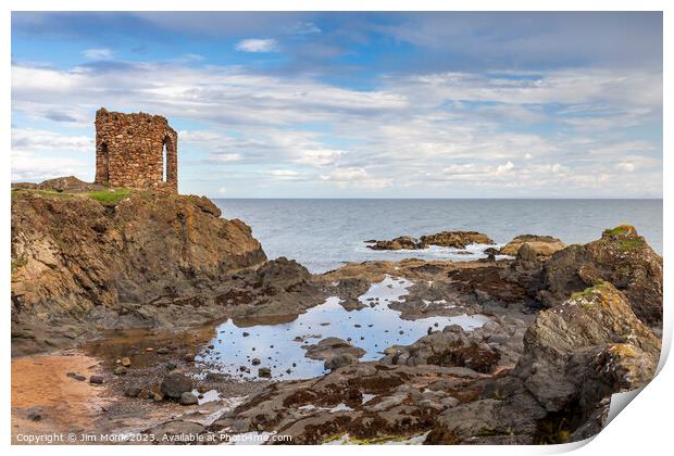 Lady's Tower, Fife Print by Jim Monk