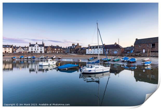 Harbour Reflections, Stonehaven  Print by Jim Monk