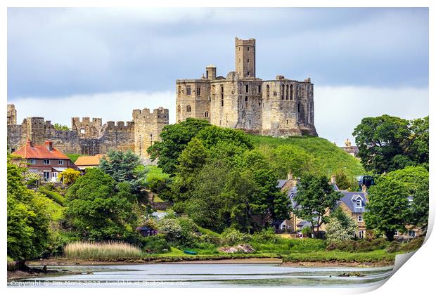 Warkworth Castle Ruins: A Medieval Masterpiece Print by Jim Monk