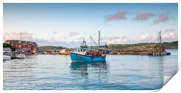 Padstow Harbour, Cornwall Print by Jim Monk