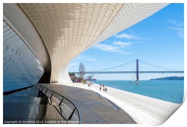 The MAAT (Museum of Art, Architecture and Technology) in Lisbon Print by Jim Monk