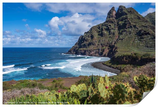 Punta del Hidalgo, Tenerife Print by Jim Monk