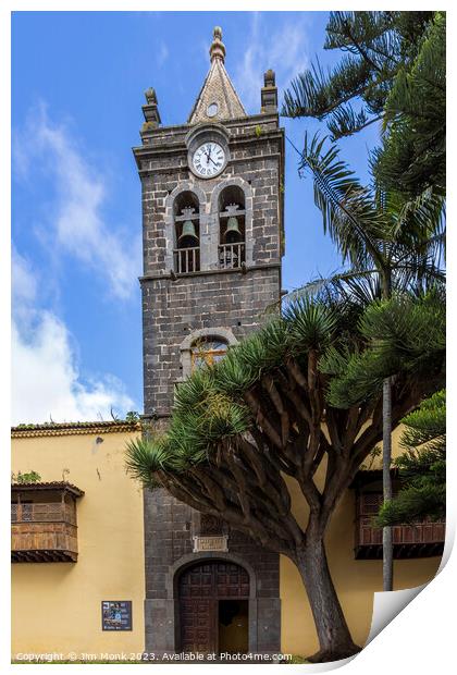 San Agustín Church, San Cristóbal de La Laguna Print by Jim Monk