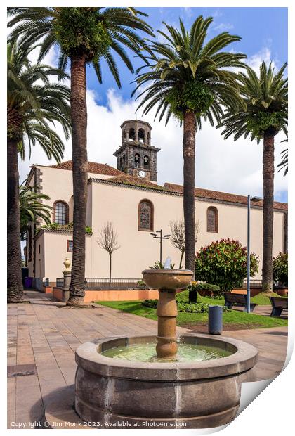 Church of the Concepcion, San Cristobal de La Laguna Print by Jim Monk