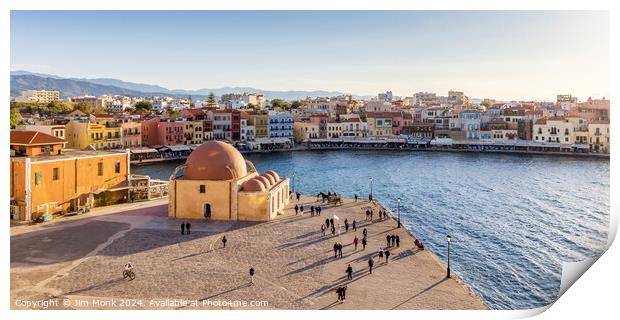 Harbour View, Chania Print by Jim Monk
