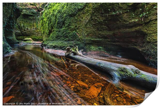 Finnich Glen Gorge Print by Jim Monk