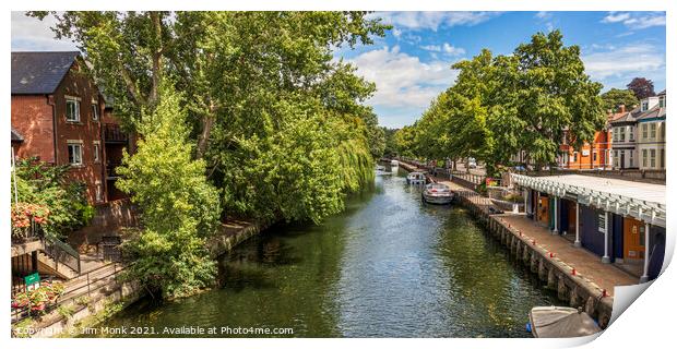 River Wensum, Norwich Print by Jim Monk