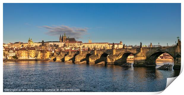 Charles Bridge, Prague Print by Jim Monk