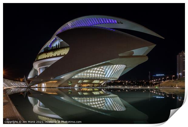 City of Arts and Sciences, Valencia. Print by Jim Monk