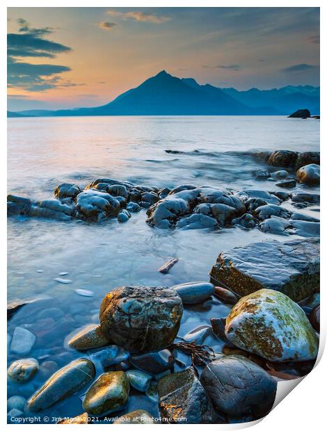 Elgol Sunset, Isle of Skye Print by Jim Monk
