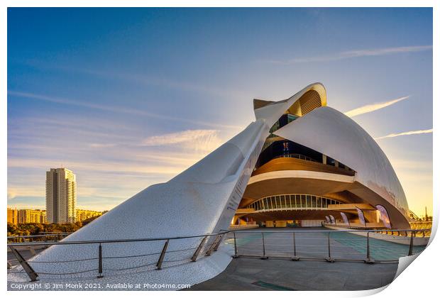 City of Arts and Sciences, Valencia. Print by Jim Monk