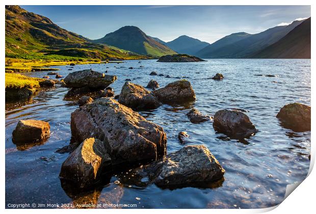 Wast Water in the Lake District Print by Jim Monk
