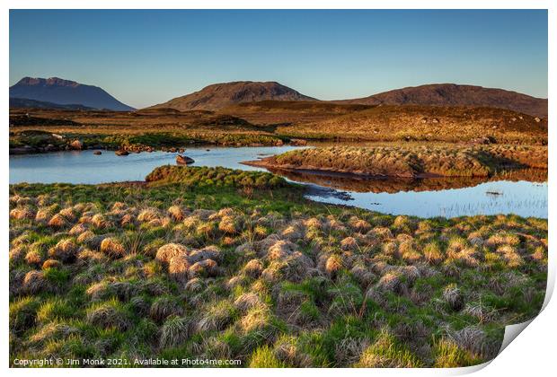 Loch Ba in Rannoch Moor Print by Jim Monk