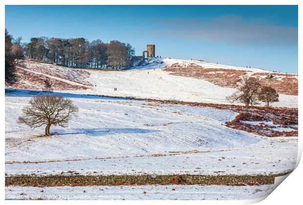 Winter Scene, Bradgate Park Print by Jim Monk