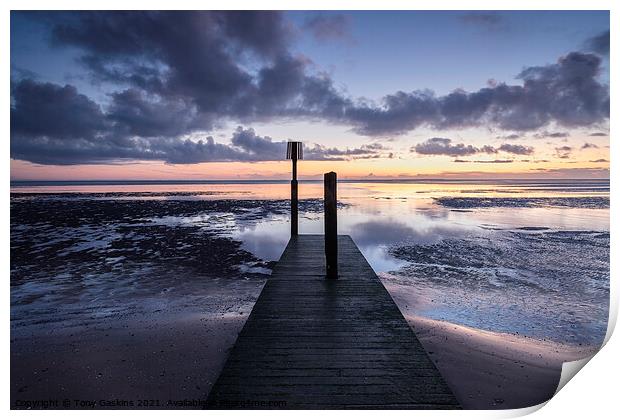 Sunrise, Cleethorpes, North East Lincolnshire Print by Tony Gaskins