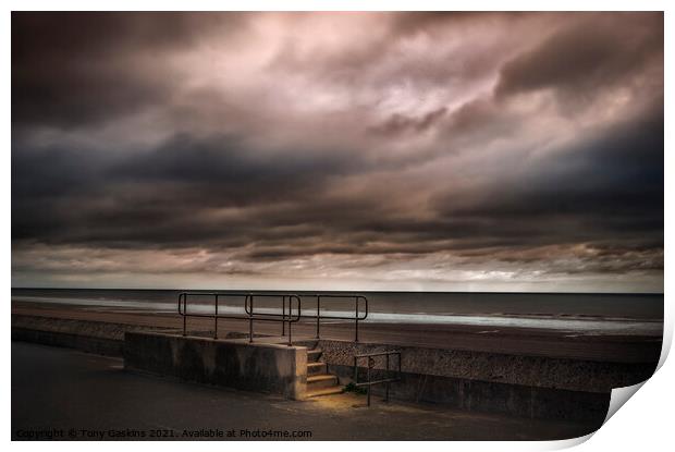 Summer Storm, Sutton-on-Sea, Lincolnshire Print by Tony Gaskins