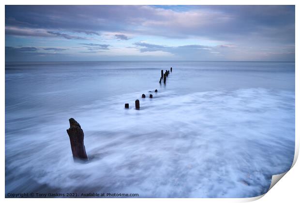 Rising Tide, Sandsend North Yorkshire #2 Print by Tony Gaskins