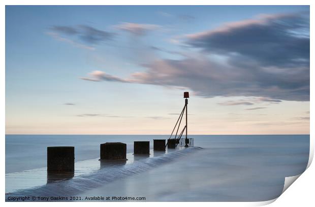 Rising Tide, Lincolnshire Coast Print by Tony Gaskins
